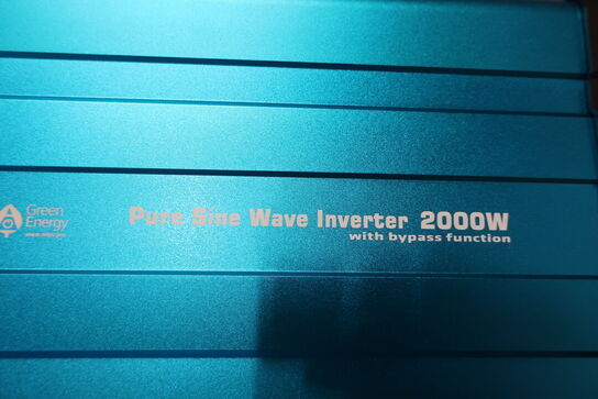 Inverter GREEN ENERGY PURE SINE WAVE INVERTER 2000W TFS2000 (ubrugt)