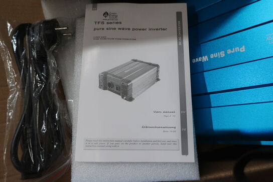 Inverter GREEN ENERGY PURE SINE WAVE INVERTER 2000W TFS2000 (ubrugt)