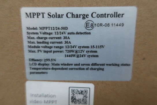 Charge controller GREEN ENERGY MPPT12/25-50D 30A