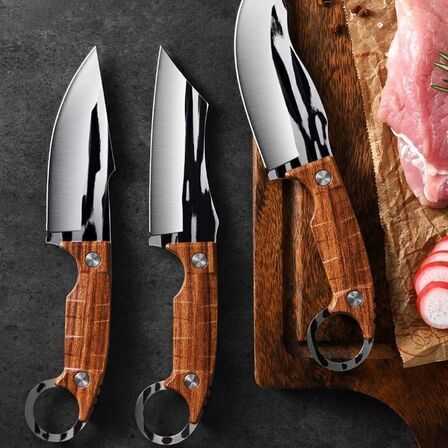 2 sæt Ergonomisk knivsæt - 3 dele