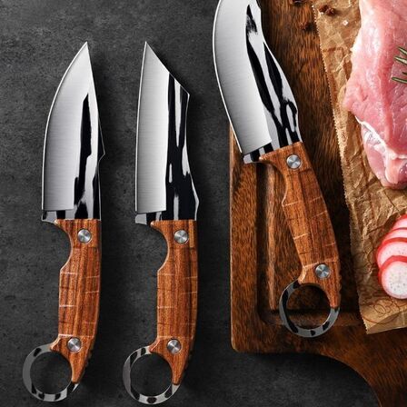 2 sæt Ergonomisk knivsæt - 3 dele