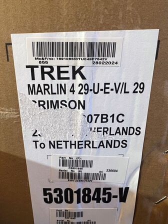 Mountainbike TREK Marlin 4 Rød/Crimson L/29"