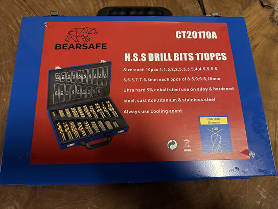 Borsæt, HSS, 170 dele