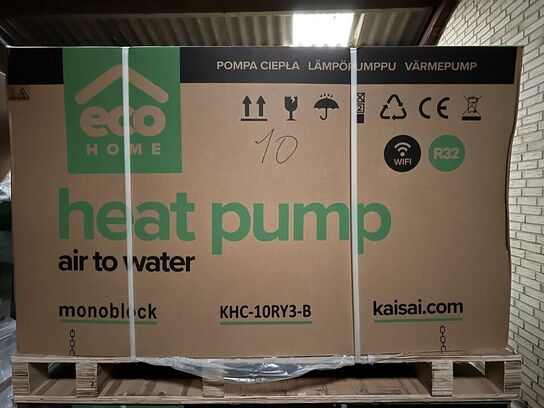 Fabriksny 10 KW luft til vand varmepumpe KAISAI KHC-10RY3-B