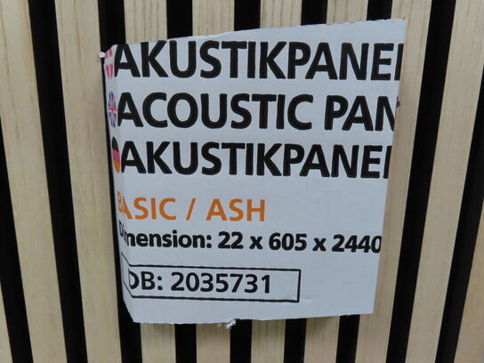 20 stk. Akustikpaneler Basic - sort filt/ask