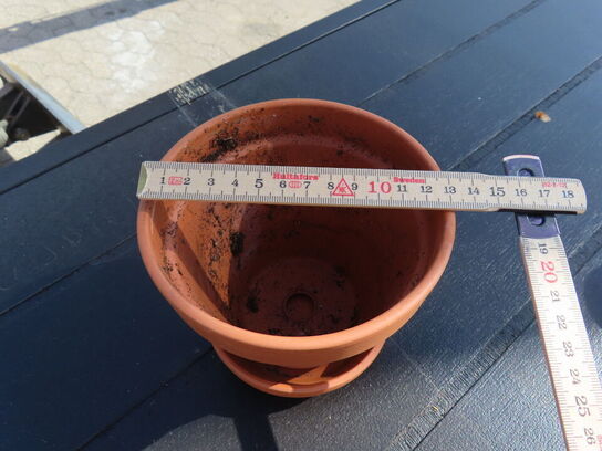 Potte med underskål 1000 stk (12 cm høj)