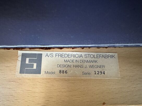 10 stk. Hans J. Wegner Model 886, Serie 1294 stole med armlæn MOMSFRI