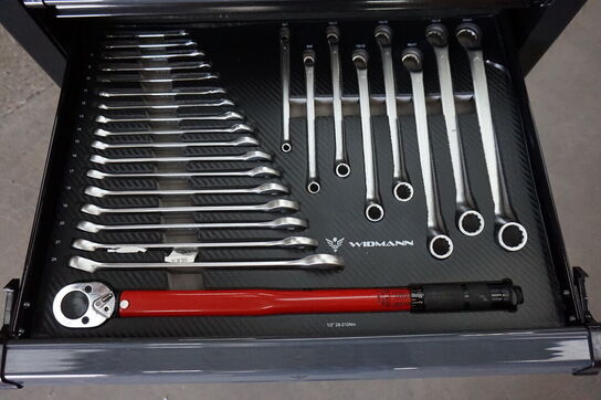 Widmann Compact two værktøjsvogn. Syv skuffer inkl. værktøj 