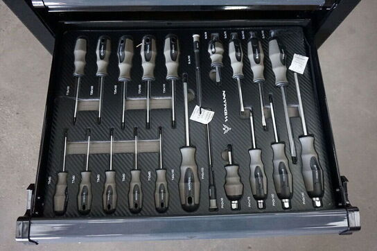 Widmann Compact two værktøjsvogn. Syv skuffer inkl. værktøj 