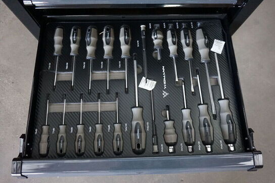 Widmann Compact two værktøjsvogn. Syv skuffer inkl. værktøj 