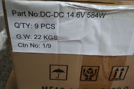 3 stk. ladere GREEN ENERGY DC-DC 14.6V 584W