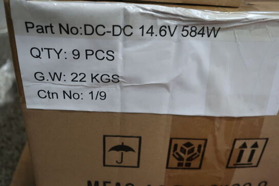 3 stk. ladere GREEN ENERGY DC-DC 14.6V 584W