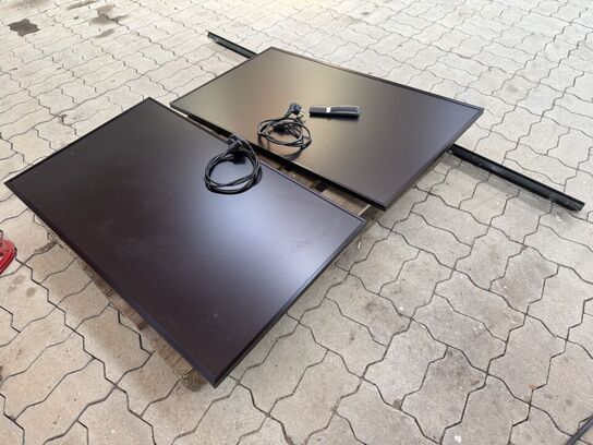 2 stk 43" Displays LG 43UH5F inkl. dobbelt vægbeslag