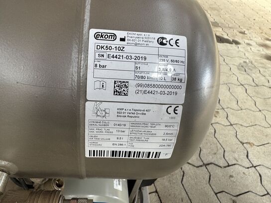 Labelmaskine BIZERBA inkl. kompressor & bord