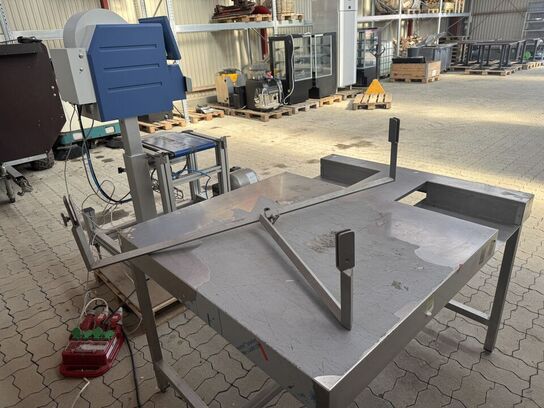 Labelmaskine BIZERBA inkl. kompressor & bord