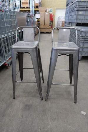 2 stk. Barstole m. ryg TOLIX California