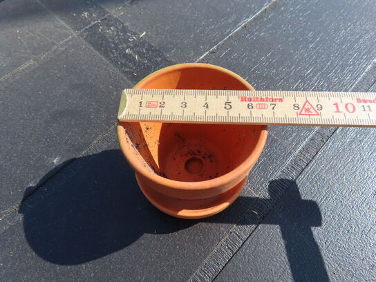 Potte med underskål 1000 stk (6,5 cm høj)