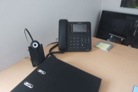 El. hæve/sænke skrivebord / skuffesektion / headset m.m.