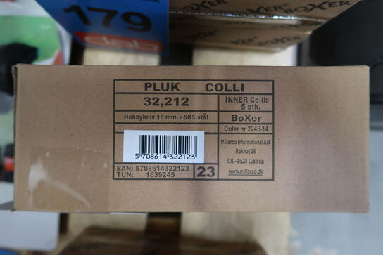 10 stk. Boxer Hobbykniv 18 mm. - SK5 stål