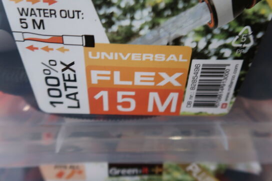 2 stk. Green>it flexslange Flex 3 m/opbevaringskasse sort 15 m