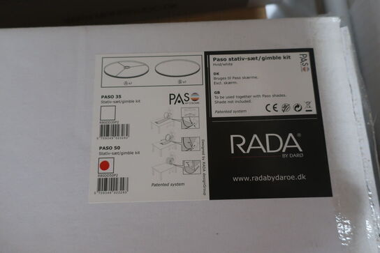 3 stk. Gimble-sæt RADA Paso Eksl. Skærme