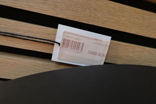 Plafond LOOM Lucia Ø60 Sort/Guld