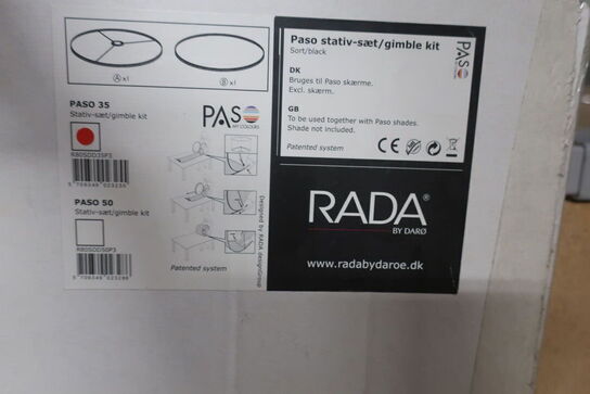 3 stk. Gimble-kit RADA Eksl. Skærme