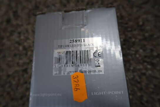 Væglampe LIGHT POINT TIP 1 4 W LED Ip20 Black