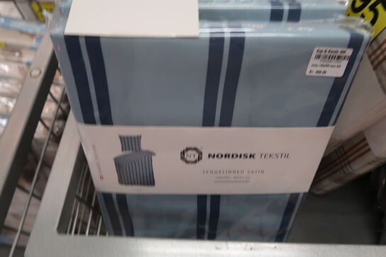 2 sæt Nordisk Tekstil Laus sengetøj blå 140x200 cm