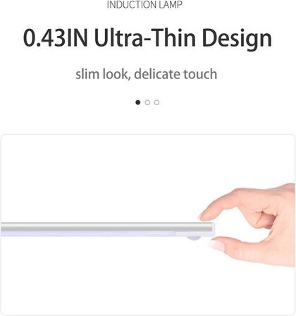 4 stk. LED-sensorlys – 30 cm – Trådløs og genopladelig