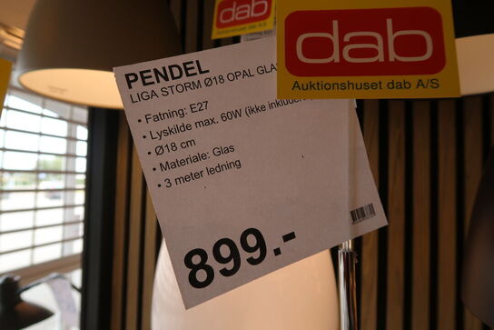 LIGA STORM Ø18 OPAL GLAS PENDEL