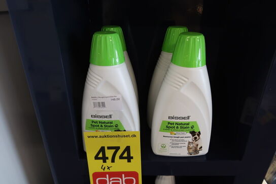 4 stk. Bissell Rengøringsmiddel Pet Natural Spot&Stain Portable