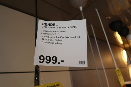 DFTP VERSALE Ø35 PENDEL SORT