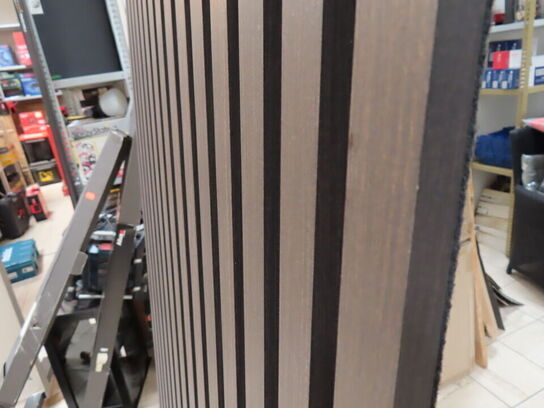 10 stk. Akustikpaneler Unika - sort filt/mørk eg