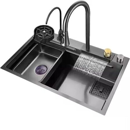 Multifunktionel vask med skyllebakke