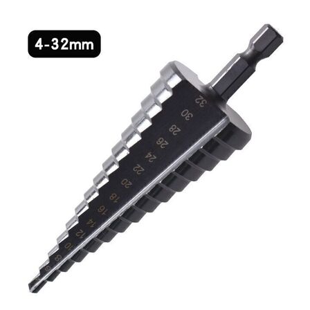 3 stk. Trinbor 4-32mm kuglelejestål