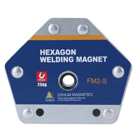 5 stk. Hexagon svejsemagnet FM2-S – 25 kg trækkraft (30° / 45° / 60°)