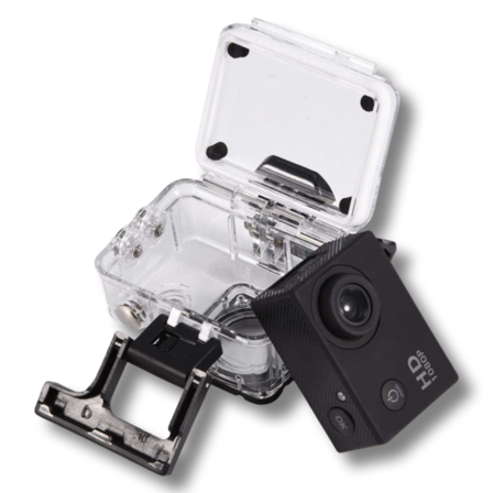 2 stk. Action Camera 1080P Vandtæt med tilbehør - sølv