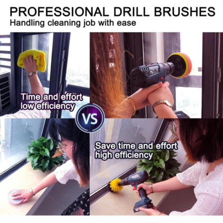 Boremaskine rengørings- og poleringssæt - 22 dele