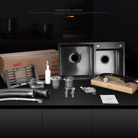 Multifunktionel vask med armatur