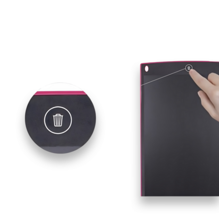 3 stk. Bærbar tegne- og skrivetablet 8,5 tommer sort