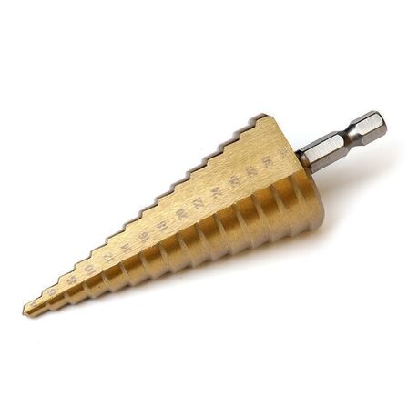 3 stk. Trinbor 4-32 mm titanium belagt kuglelejestål