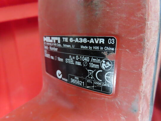 Borehammersæt HILTI TE6 A36