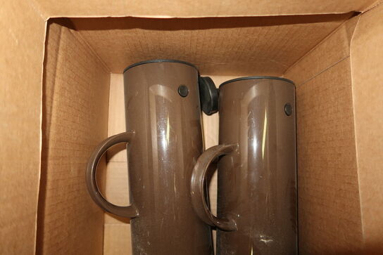 2 stk. Brugt Termokande dark mocha 1 ltr EM77 Stelton