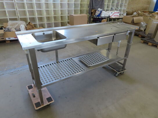 Hæve/sænke bord med vask