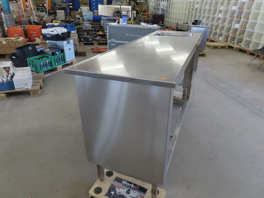 Hæve/sænke bord med vask