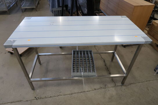 Rustfri stålbord 140x65xH90cm
