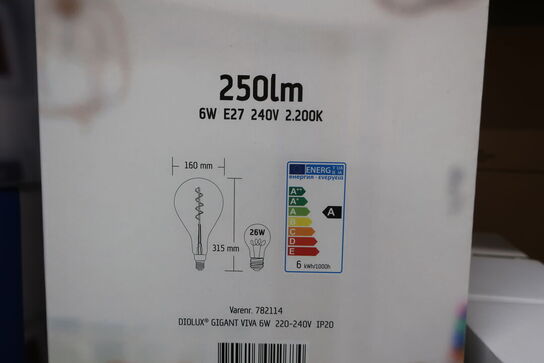 2 stk. Pærer DIOLUX GIGANT