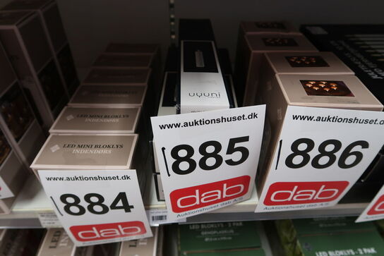 5 pk. Uyuni Lighting LED bloklys hvid H22 cm