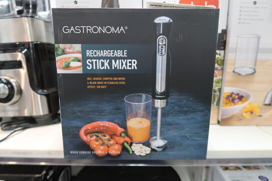 Gastronoma genopladelig stavblender med tilbehør